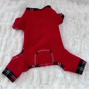 Fabdog Quilted Fur Lined Dog Pajamas